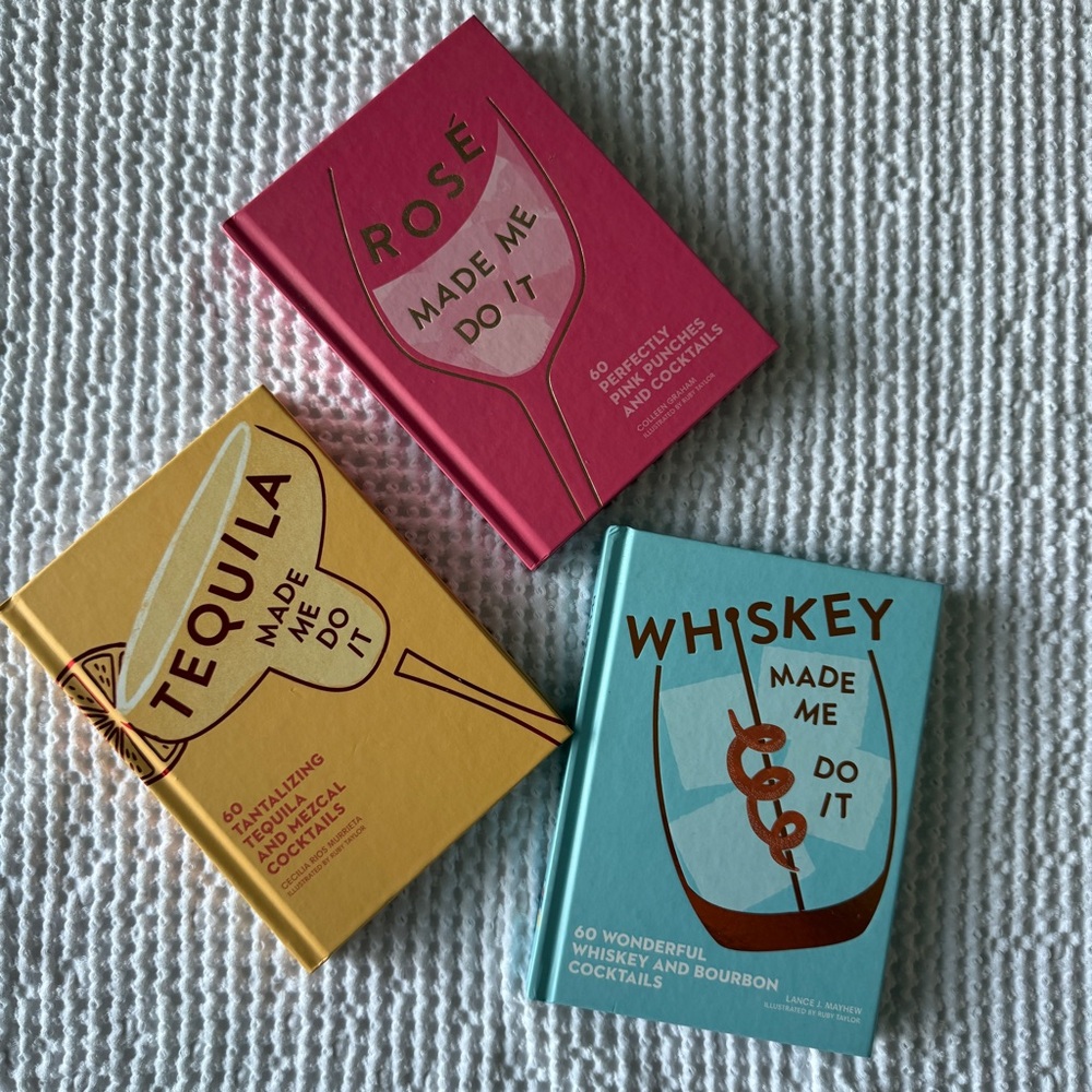 Set of Three Cocktail Recipe Books